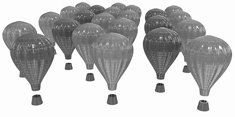 Image showing Hot Air Balloons with Gondola