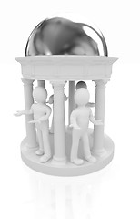 Image showing 3d mans in rotunda 