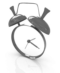 Image showing Alarm clock. 3D icon 