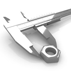 Image showing Trammel vernier measures the detail 