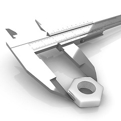 Image showing Trammel vernier measures the detail 