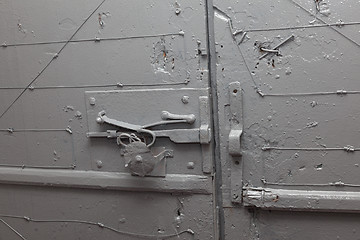 Image showing Old door with lock