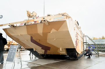 Image showing Tracked amphibious carrier PTS-4. Russia