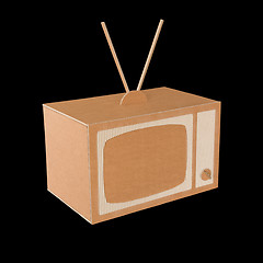 Image showing Cardboard tv.