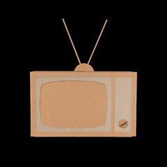 Image showing Cardboard tv.