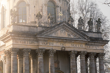 Image showing Old church in the willige