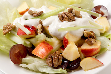 Image showing Waldorf salad closeup