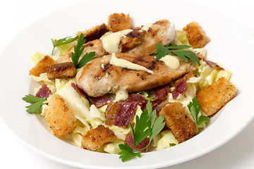 Image showing Chicken caesar salad