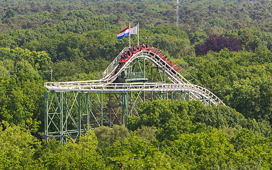 Image showing View on a rollercoaster