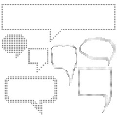 Image showing Pixel Speech Bubbles