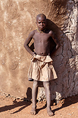 Image showing Unidentified child Himba tribe in Namibia