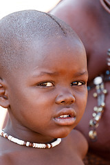 Image showing Unidentified child Himba tribe in Namibia