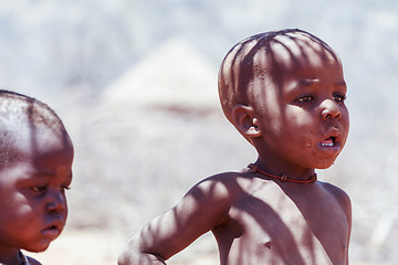 Image showing Unidentified child Himba tribe in Namibia