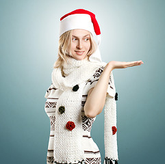 Image showing Woman Waiting For Christmas