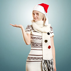 Image showing Woman Waiting For Christmas