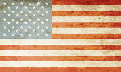 Image showing Grunge American flag