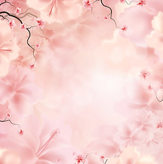 Image showing Pink Floral Background