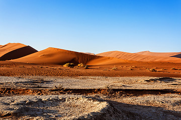 Image showing beautiful landscape of Hidden Vlei in Namib desert 