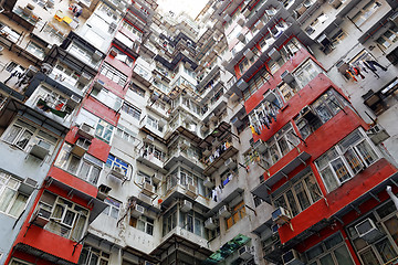 Image showing Old apartments in Hong Kong 