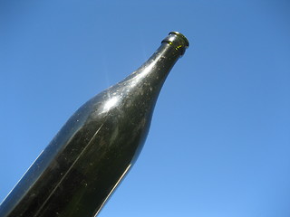 Image showing Old dusty bottle