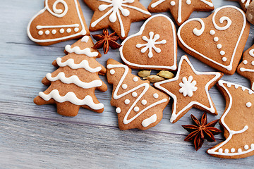 Image showing christmas gingerbread cookies