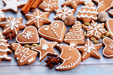 Image showing christmas gingerbread cookies