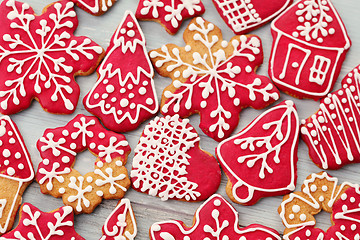 Image showing christmas gingerbread cookies