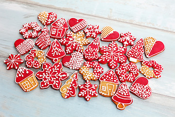 Image showing christmas gingerbread cookies