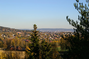 Image showing Oslo seen from Fossum in Bærum