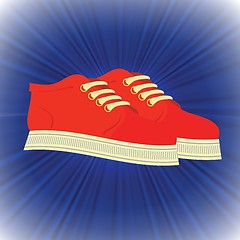 Image showing red shoes