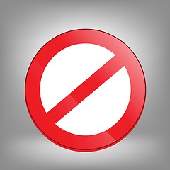 Image showing Not Allowed Sign