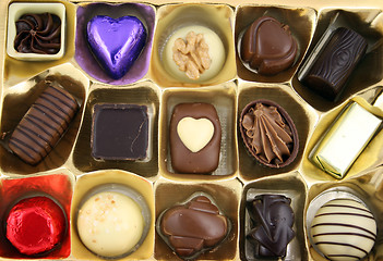 Image showing Chocs - Close up