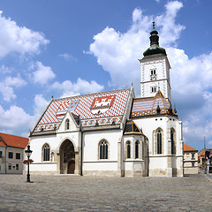 Image showing Church St Marks  Zagreb