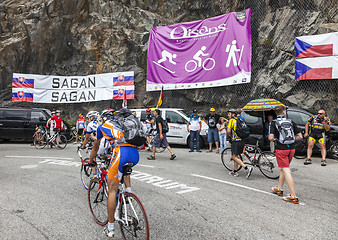 Image showing Fans on the Roads of Le Tour de France