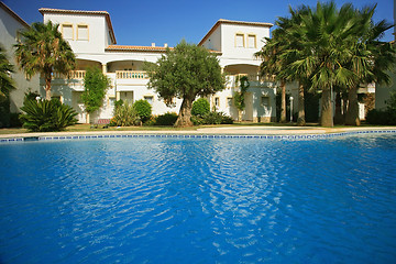 Image showing Villas with swimming pool