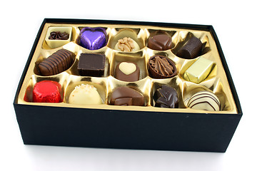 Image showing Open Box of Chocs