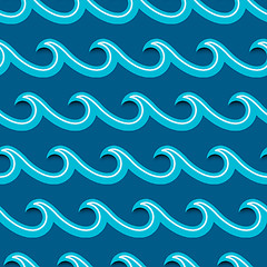 Image showing Sea waves background.