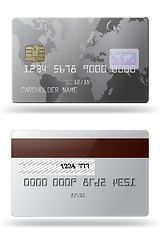 Image showing Glossy credit card. 