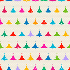 Image showing christmas trees seamless pattern