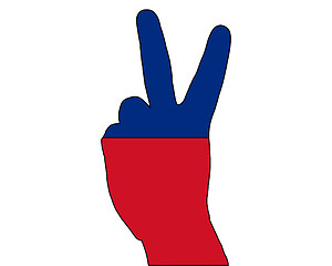 Image showing Liechtenstein hand signal