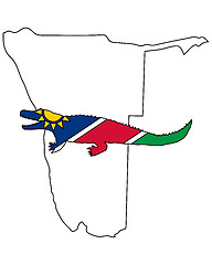 Image showing Nile crocodile Namibia