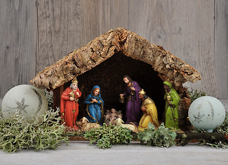 Image showing Christmas crib