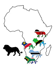 Image showing Africa lions