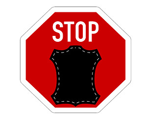 Image showing Stop leather