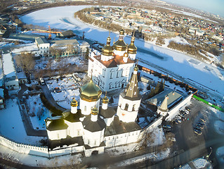Image showing Aerial view on Holy Trinity Monastery