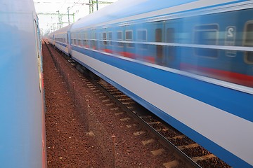 Image showing Trains pass by