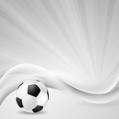 Image showing Soccer background with abstract waves