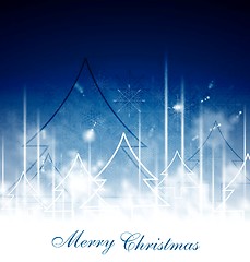 Image showing Blue Christmas art design