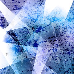 Image showing Abstract blue grunge vector background