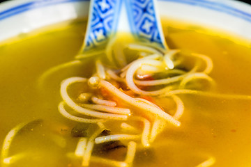 Image showing Asian noodle soup